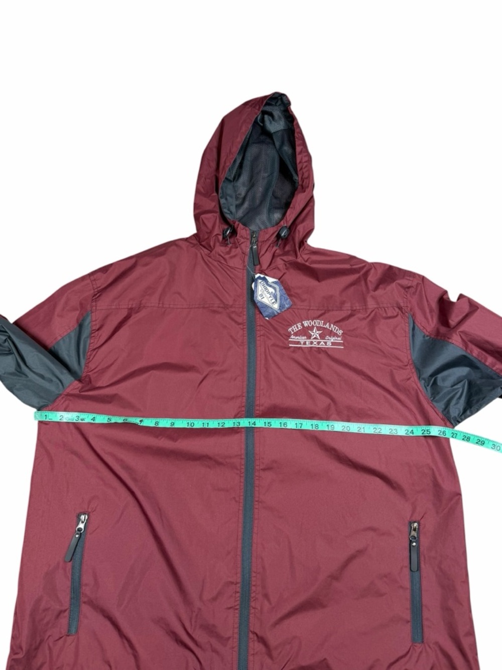 10/$25🦋 NWT Ohiopyle Maroon THE WOODLANDS Windbreaker - Size XL - Picture 12 of 15